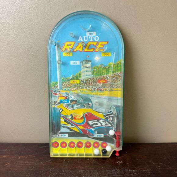 Vintage Wolverine Toy Co‎ - Auto Racing Action Marble Pinball Game Handheld - Picture 1 of 10